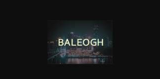 Baleogh Font Poster 1