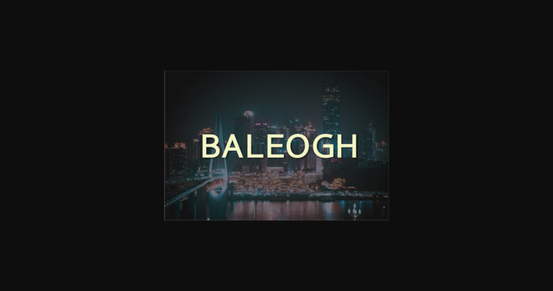 Baleogh Font Poster 1