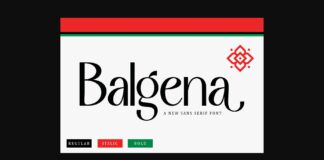 Balgena Font Poster 1