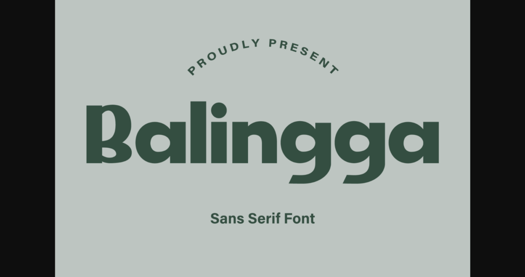 Balingga Font Poster 3