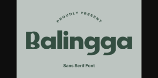 Balingga Font Poster 1