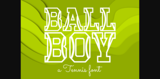 Ball Boy Font Poster 1