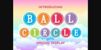 Ball Circle Font Poster 1