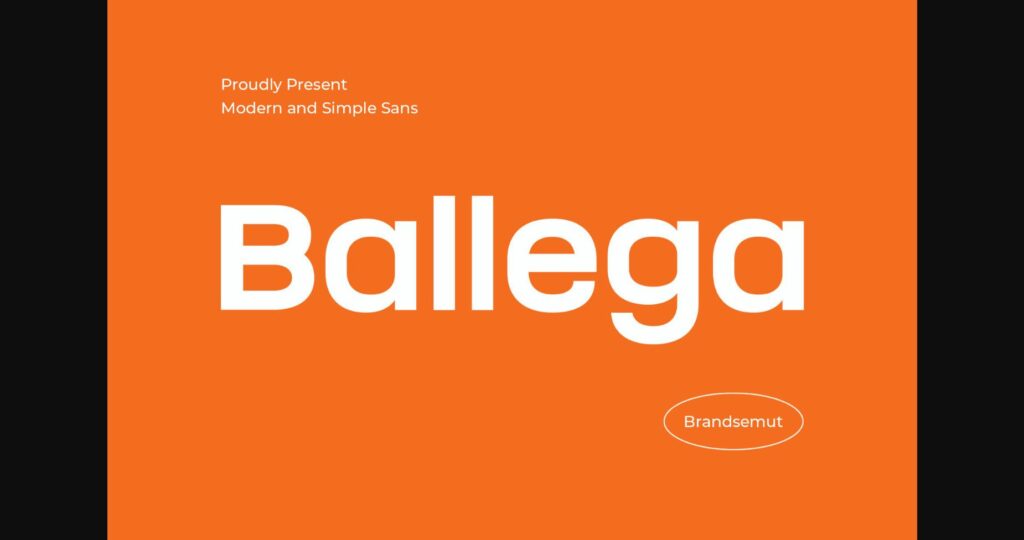 Ballega Font Poster 3