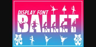 Ballet Font Poster 1