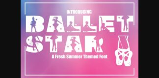 Ballet Star Font Poster 1