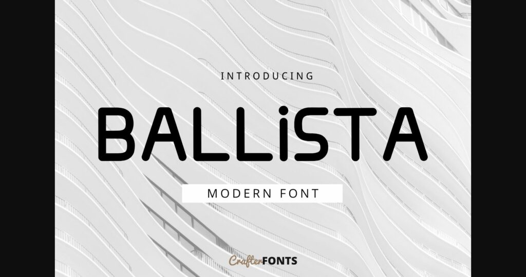 Ballista Font Poster 3