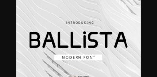 Ballista Font Poster 1