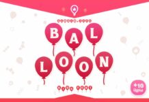 Balloon Font Poster 1