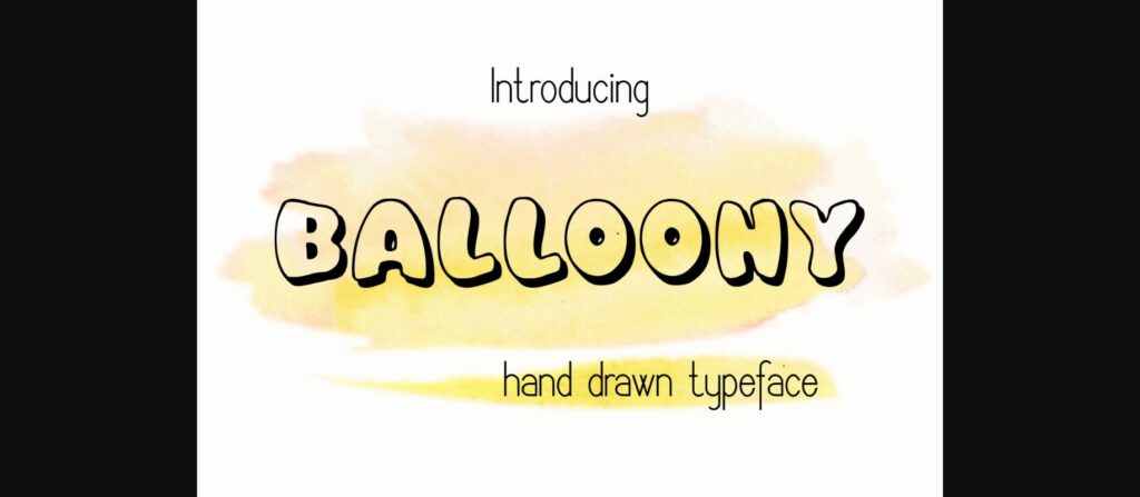 Balloony Font Poster 3