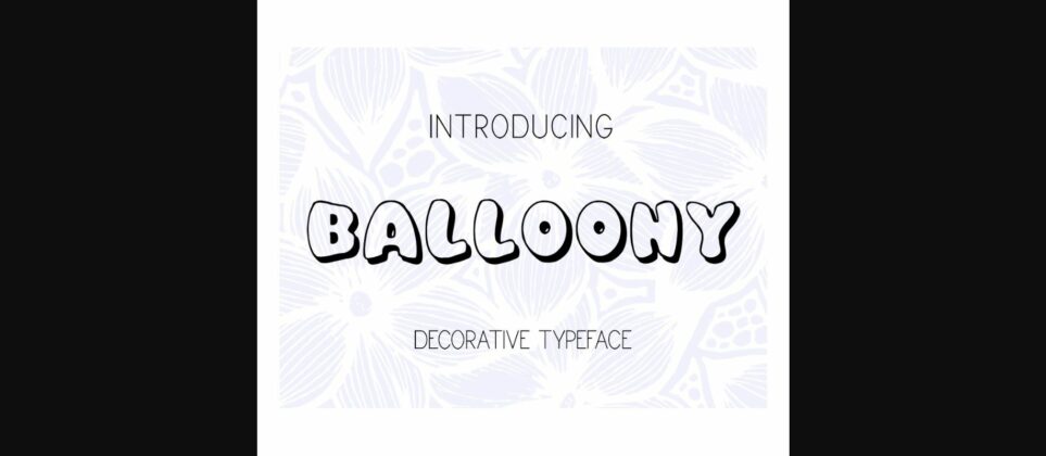 Balloony Font Poster 4