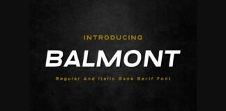 Balmont Font Poster 1