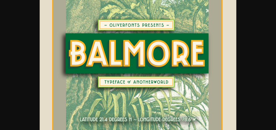 Balmore Font Poster 3