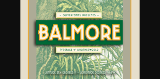 Balmore Font Poster 1