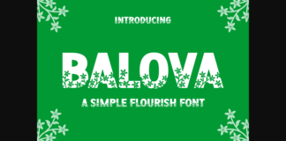 Balova Font Poster 1