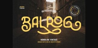 Balrog Font Poster 1