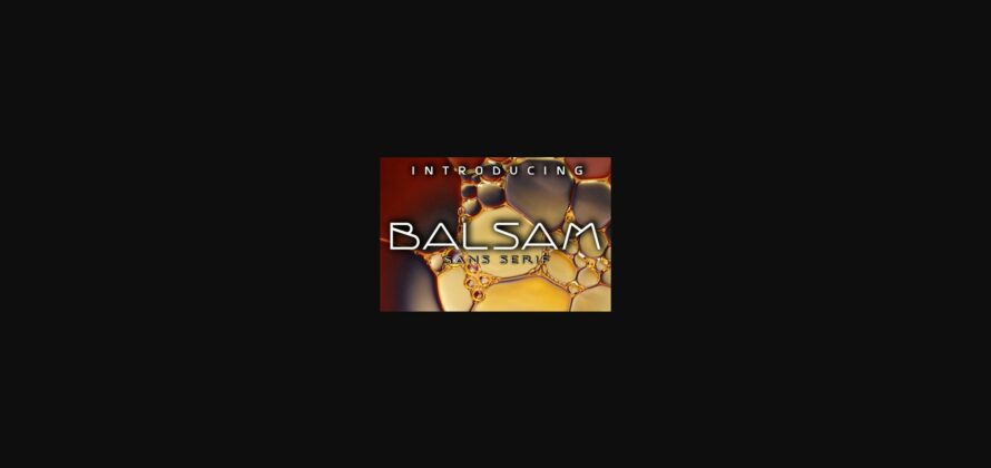 Balsam Font Poster 3