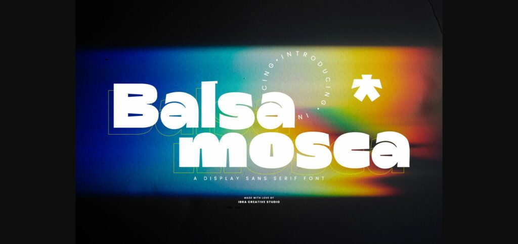 Balsamosca Font Poster 3