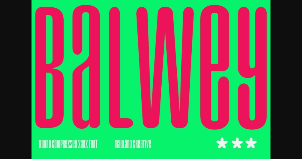 Balwey Font Poster 3