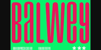 Balwey Font Poster 1