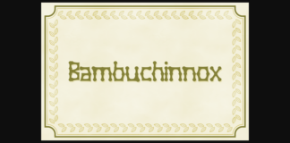 Bambuchinnox Font Poster 1