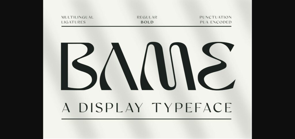 Bame Font Poster 3