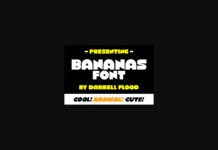 Bananas Font Poster 1