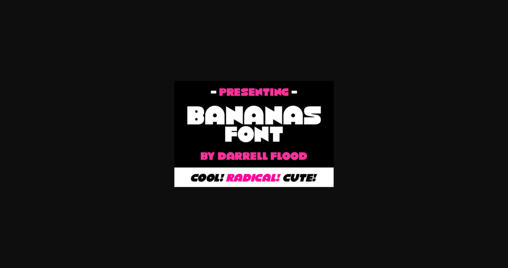 Bananas Font Poster 2