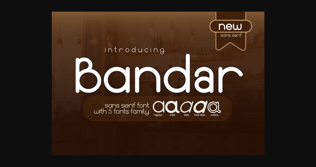 Bandar Font Poster 3