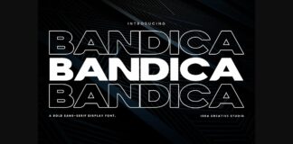 Bandica Font Poster 1