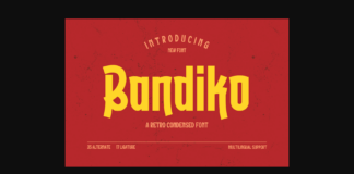 Bandiko Font Poster 1
