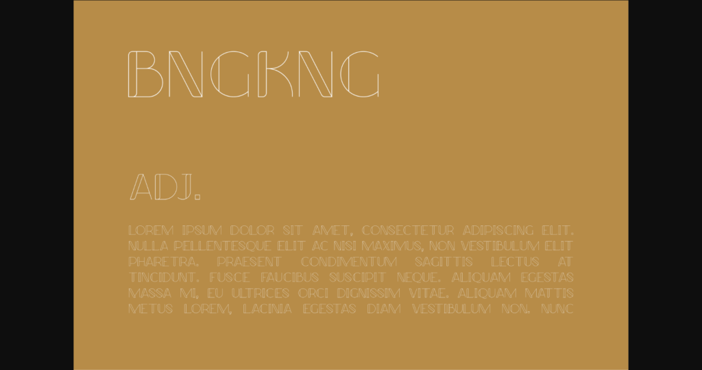 Bangkong Font Poster 2