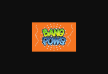 Bangpows Font Poster 1