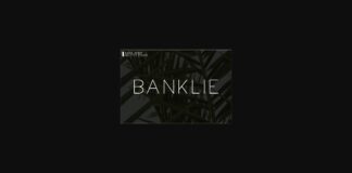 Banklie Font Poster 1