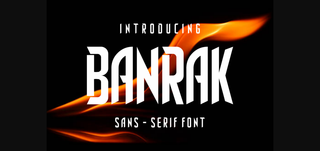 Banrak Font Poster 3