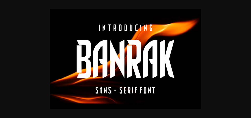 Banrak Font Poster 4