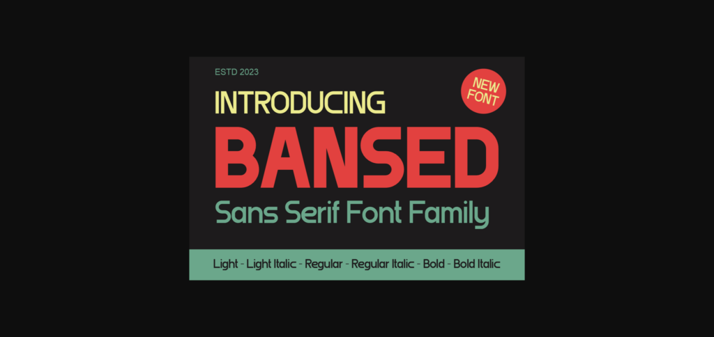 Bansed Font Poster 3