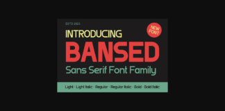 Bansed Font Poster 1