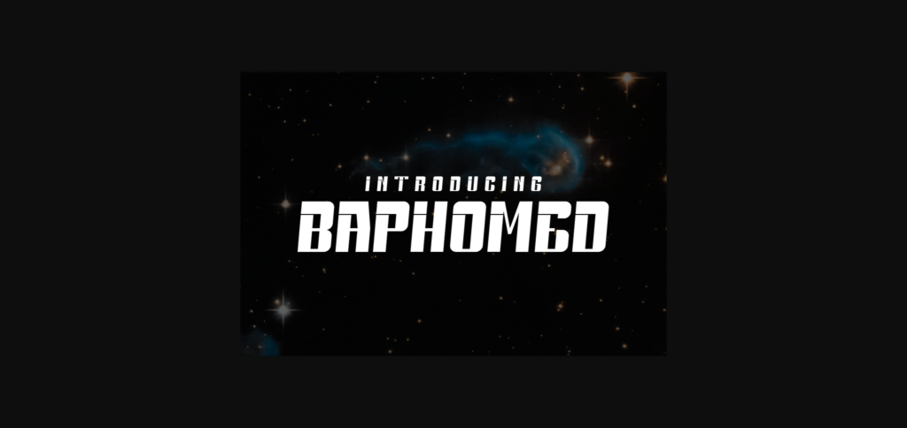 Baphomed Font Poster 3