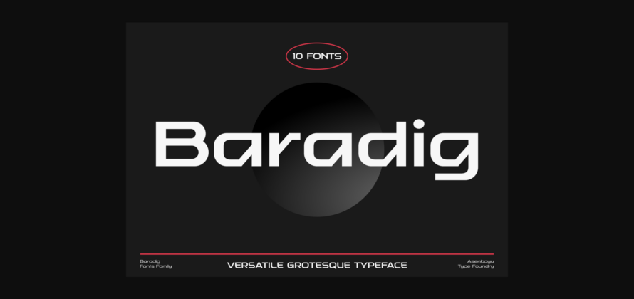 Baradig Font Poster 3