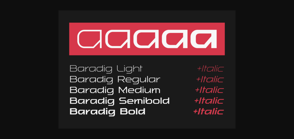 Baradig Font Poster 7