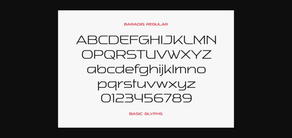 Baradig Font Poster 9