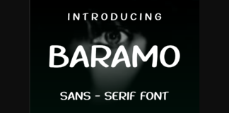 Baramo Font Poster 1