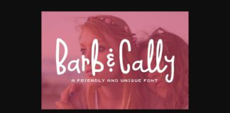 Barb and Cally Font Poster 1