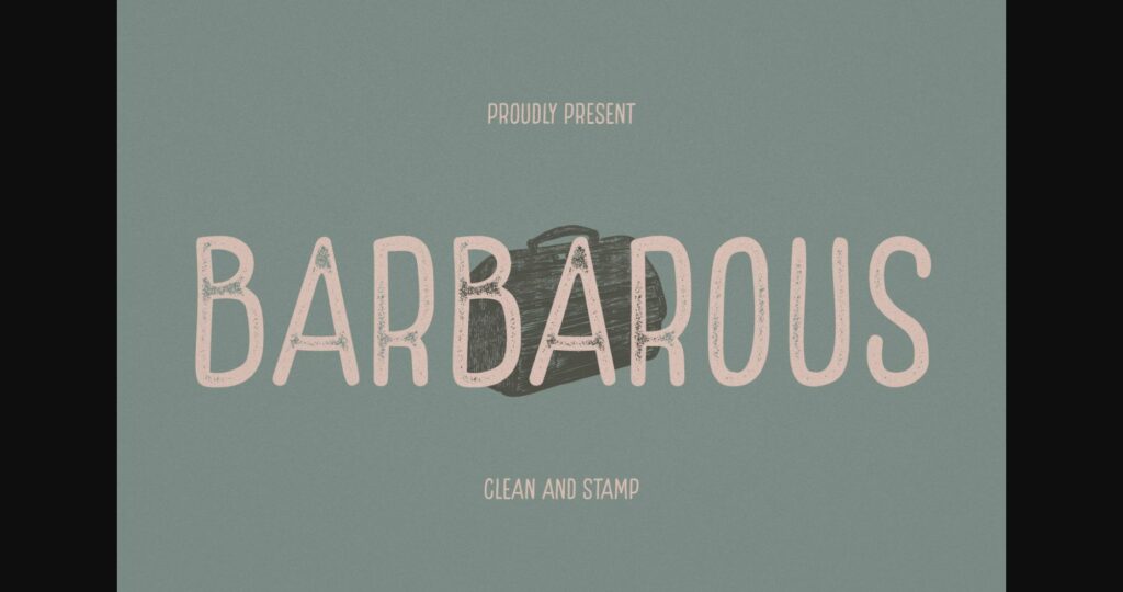 Barbarous Font Poster 3