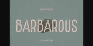 Barbarous Font Poster 1