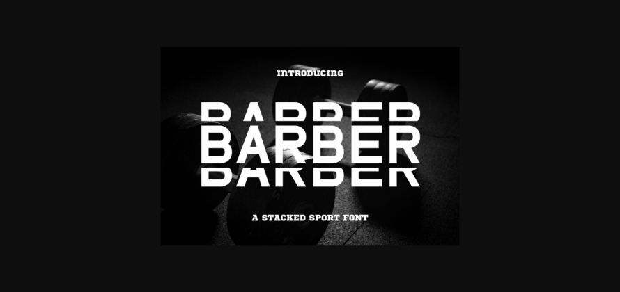 Barber Font Poster 3