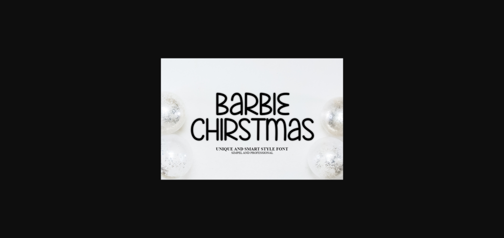 Barbie Chubby Font Poster 4