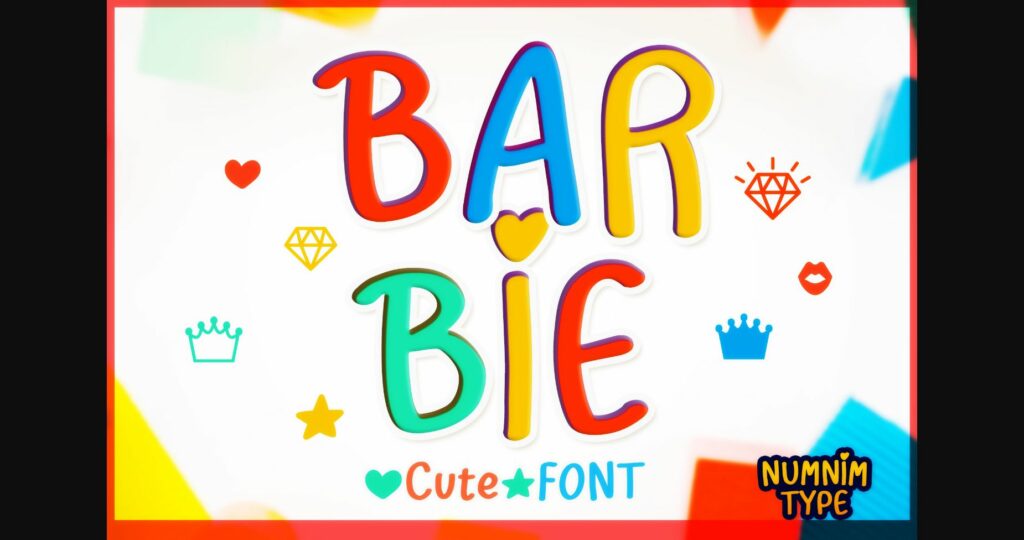 Barbie Font Poster 3