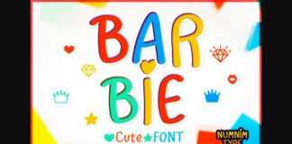 Barbie Font Poster 1